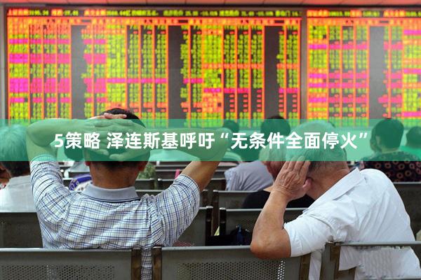 5策略 泽连斯基呼吁“无条件全面停火”